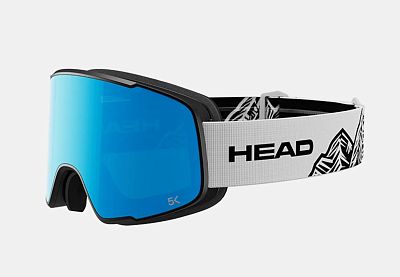 Превью Горнолыжная маска для солнечной погоды Маска горнолыжная HEAD Horizon 2.0 5K + Spare Lens White/Blue (391235)